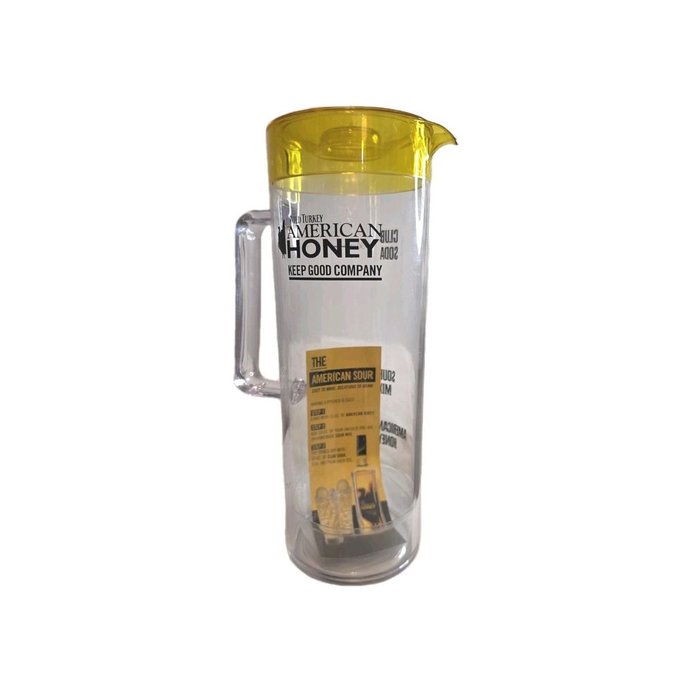 Wild Turkey American Honey‎ Pitcher Bourbon Plastic Make Your Own Whiskey Sour
